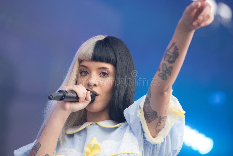 Melanie Martinez in concert at Austin City Limits royalty free stock photography