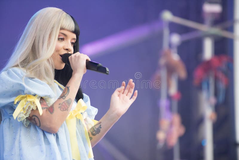 Melanie Martinez in concert at Austin City Limits royalty free stock photos