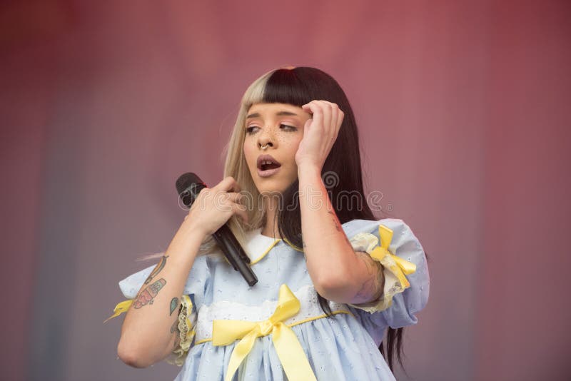 Melanie Martinez in concert at Austin City Limits stock photos