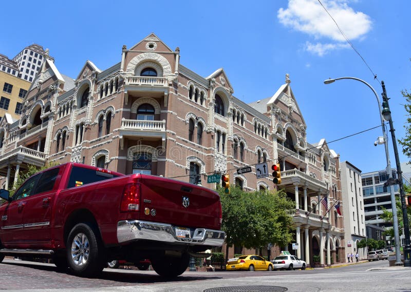 austin texas Les Etats-Unis d'Amérique Août 2015 Sixième rue f photos libres de droits austin texas Les Etats-Unis d'Amérique Août 2015 Sixième rue f photos libres de droits