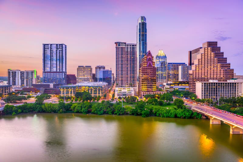 Austin, Texas, USA downtown skyline.