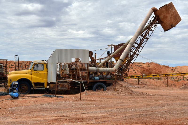 Australia, Coober Pedy, Opal Mining Stock Image Image of conveyor