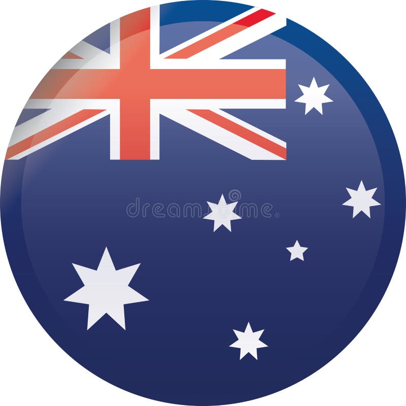 Australia Flag Official Colors And Proportion Correctly Transperent Vector Stock Vector