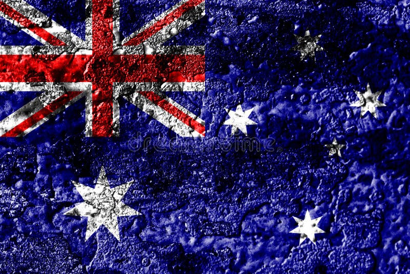 Australia grunge rusted metal texture flag, rust metal background royalty free stock image Australia grunge rusted metal texture flag, rust metal background royalty free stock image
