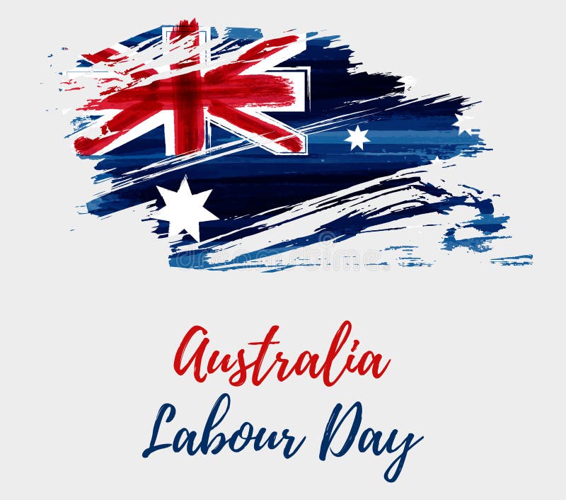 Australia Labour Day Holiday. Stock Vector Illustration of industry