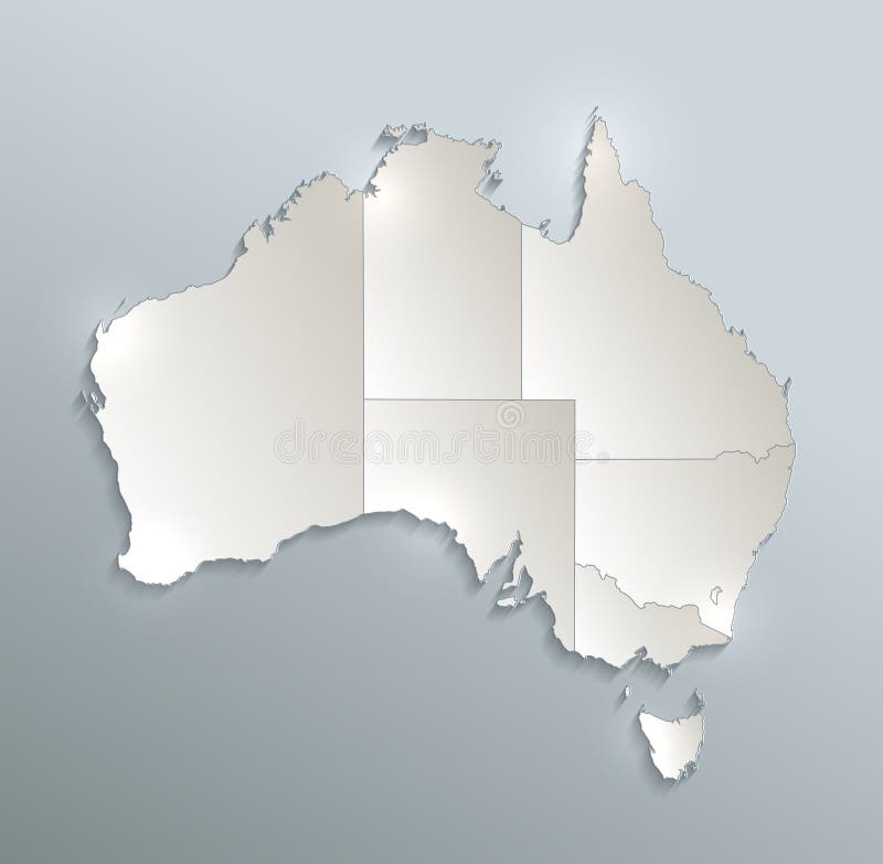 Australia Map New Political Detailed Map Separate Individual States