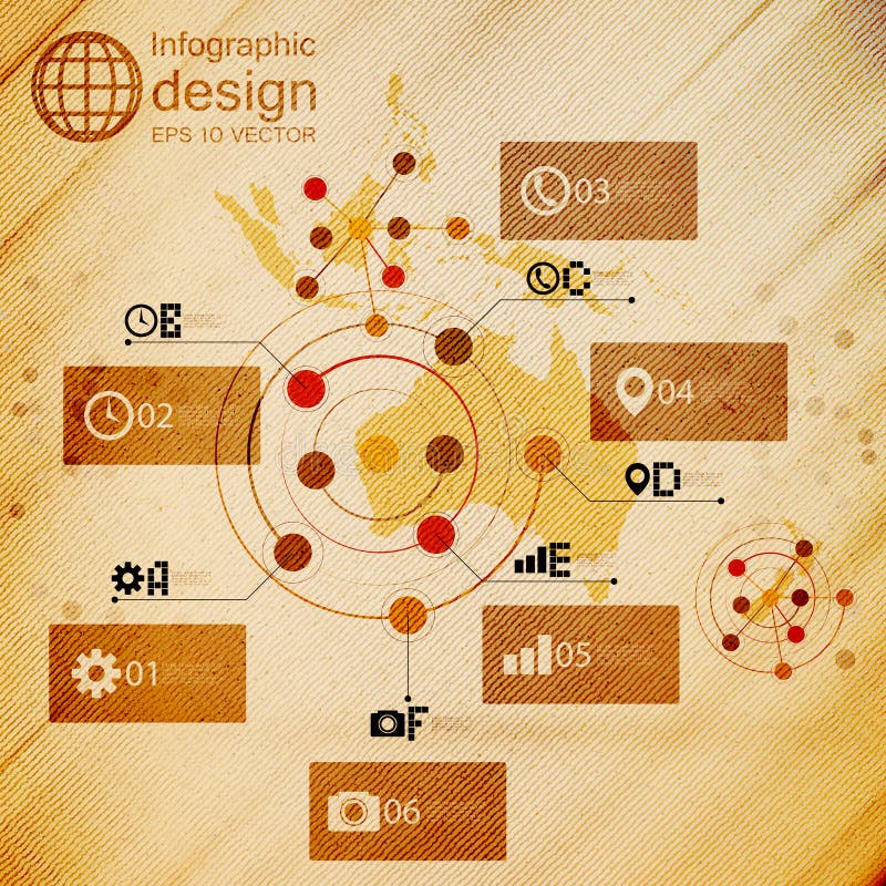 Australia mapa, infographic projekt ilustracja, royalty ilustracja Australia mapa, infographic projekt ilustracja, royalty ilustracja