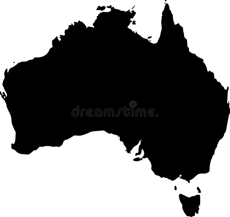 Australia mapy wektora