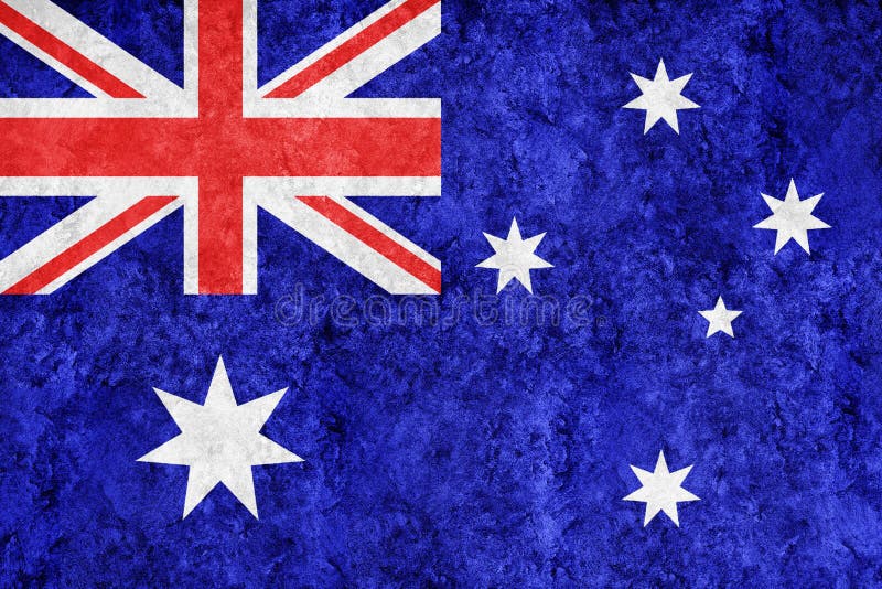 Australia Metallic Flag Textured Flag Stock Illustration Illustration Of Celebration