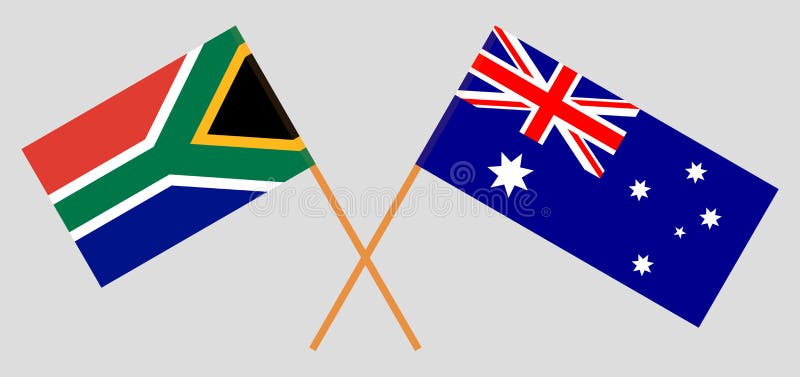 Australia and RSA. the Australian South African Flags. Official Colors. Correct Proportion. Vector Stock Vector - Illustration of community, flagged: 149092253