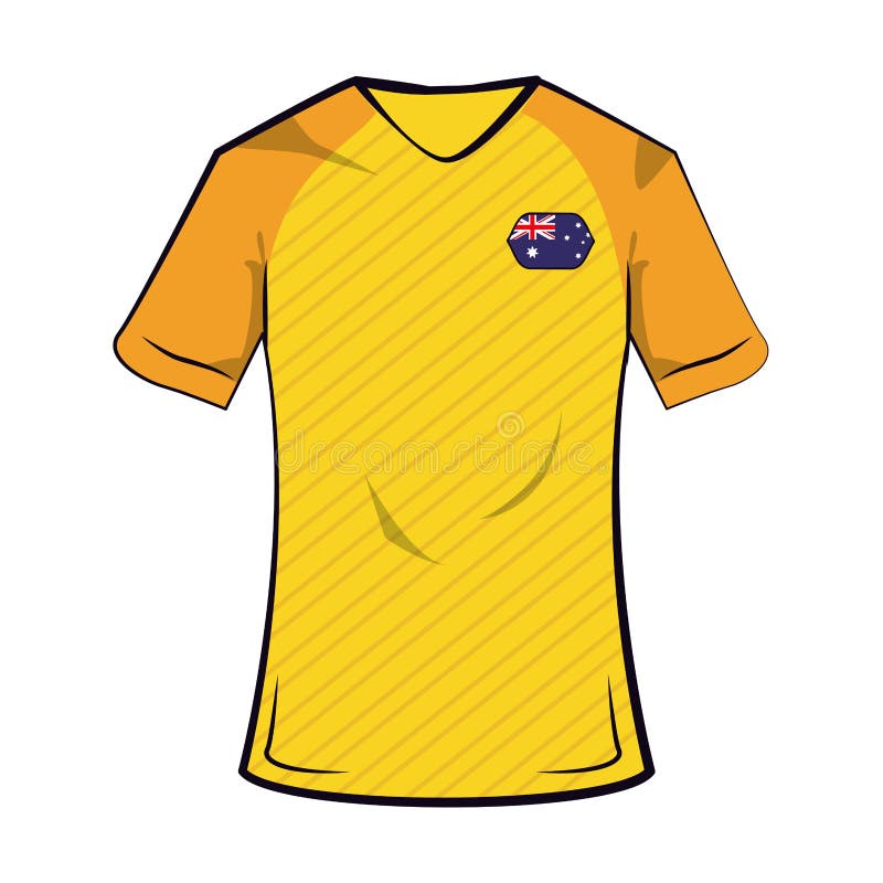 Soccer player of australia stock vector. Illustration of midfielder