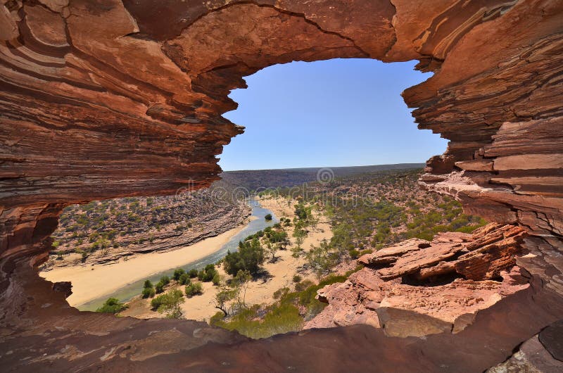 Australia, WA, parque nacional de Kalbarri imagen de archivo libre de regalías Australia, WA, parque nacional de Kalbarri imagen de archivo libre de regalías