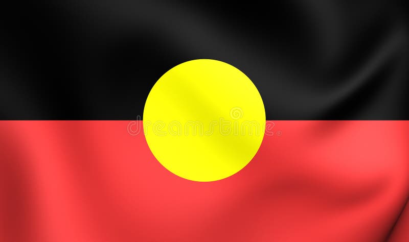 Australian Flag illustration. Illustration of aboriginal -