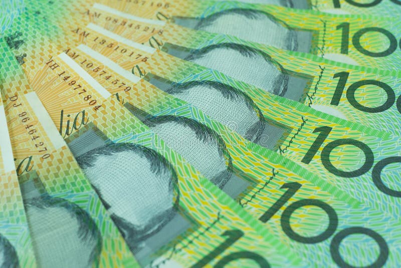 Australian Dollar, Australia Dollars Banknotes Stack on White Background Stock Photo - Image of heap, financial: