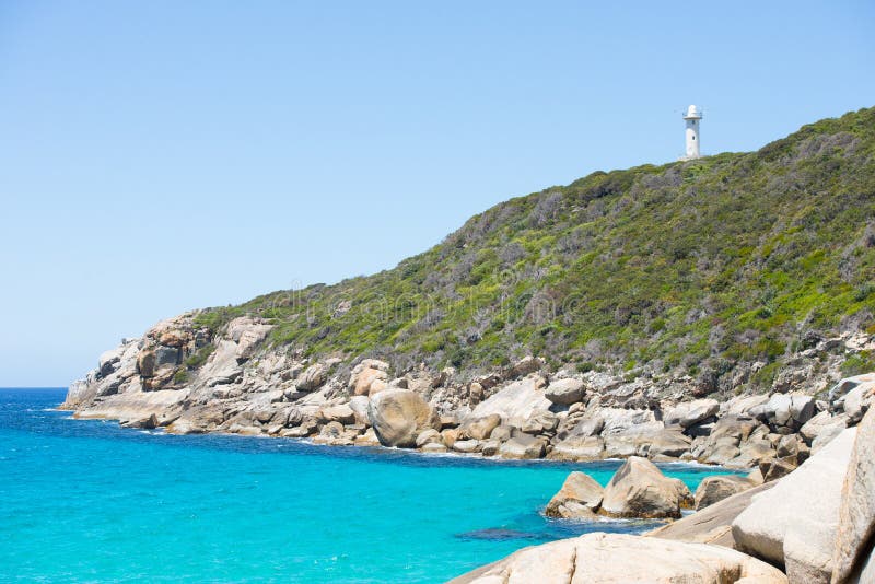 Australie de parc national de Torndirrup de phare photographie stock Australie de parc national de Torndirrup de phare photographie stock