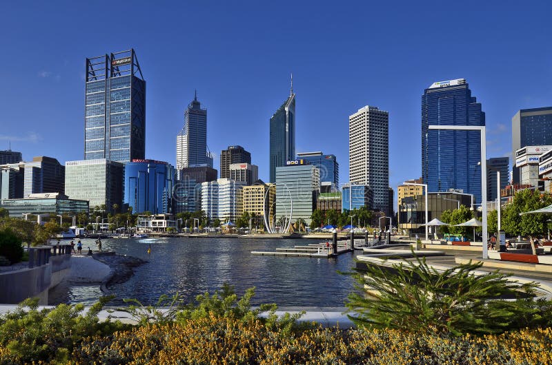 Australien, WA, Perth CBD redaktionelles stockfoto.