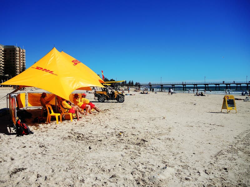 Australijczyków ratowników usługa Plażowa drużyna obrazy stock Australijczyków ratowników usługa Plażowa drużyna obrazy stock
