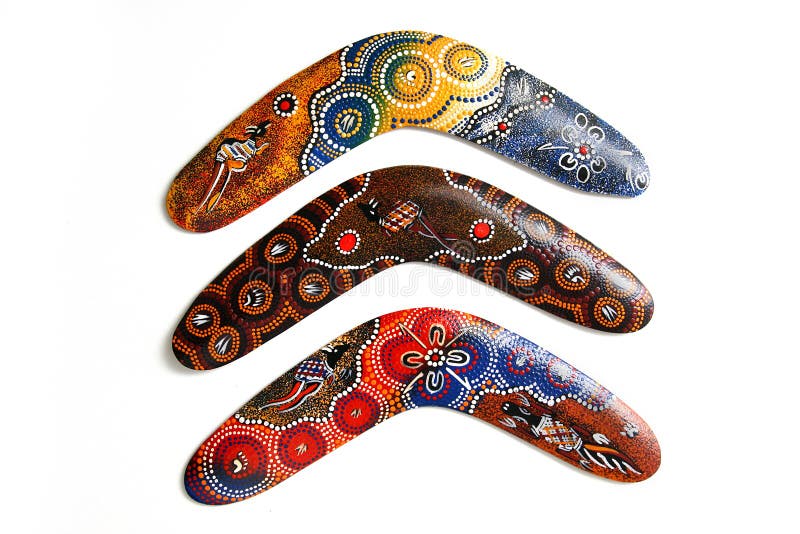 Australischer Boomerang. stockfotografie Australischer Boomerang. stockfotografie