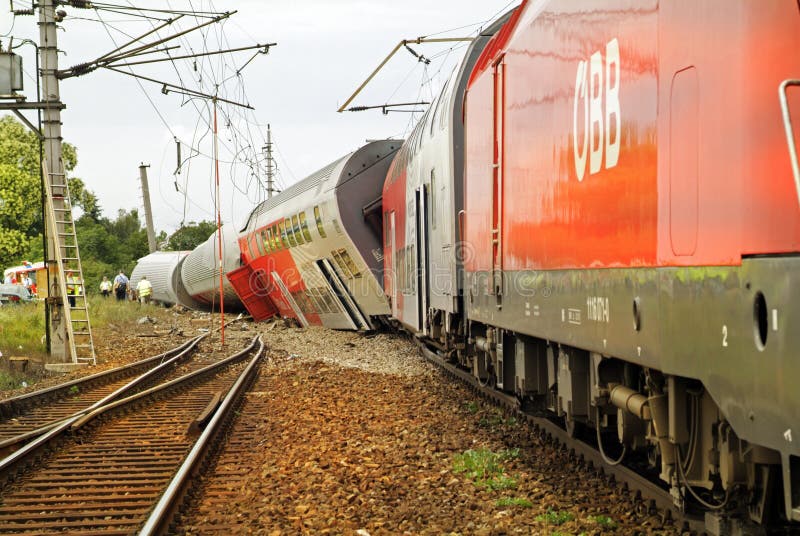 Austria_railway accident editorial photography. Image of crash 65719747