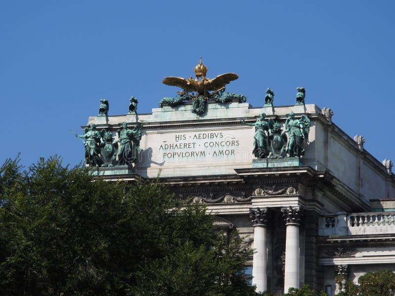 Austria, Vienna, exquisite architecture of stone walls of buildings royalty free stock photo Austria, Vienna, exquisite architecture of stone walls of buildings royalty free stock photo