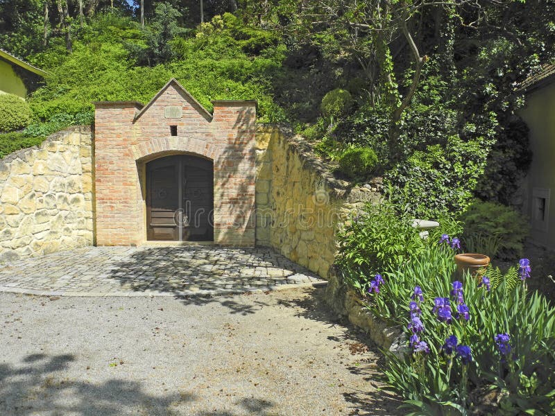 Austria, Wine Cellar Dug in Ground Stock Photo Image of horizontal
