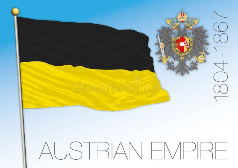 Flagge (Standarte) des Kaisers von Österreich, 1828-1867