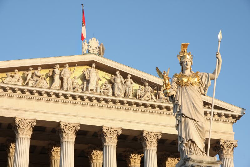 The Austrian Parliament in Vienna, Austria