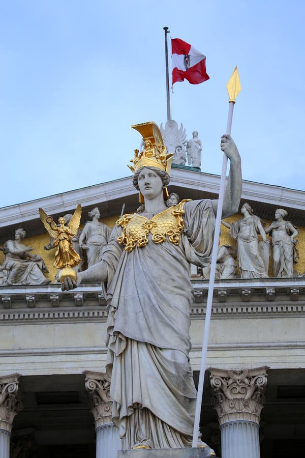 The Austrian Parliament in Vienna, Austria