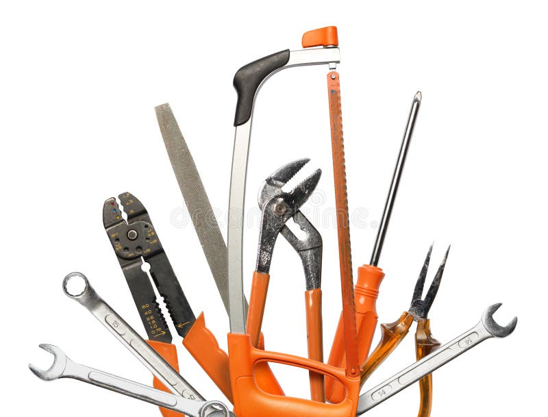 Authentic DIY Hand Tools Set on White Background Stock Photo Image of tools, authentic 186684538