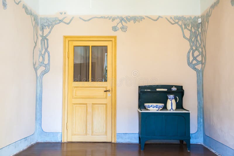 Authentic interior in apartment of latvian artist Janis Rozentals royalty free stock photo Authentic interior in apartment of latvian artist Janis Rozentals royalty free stock photo