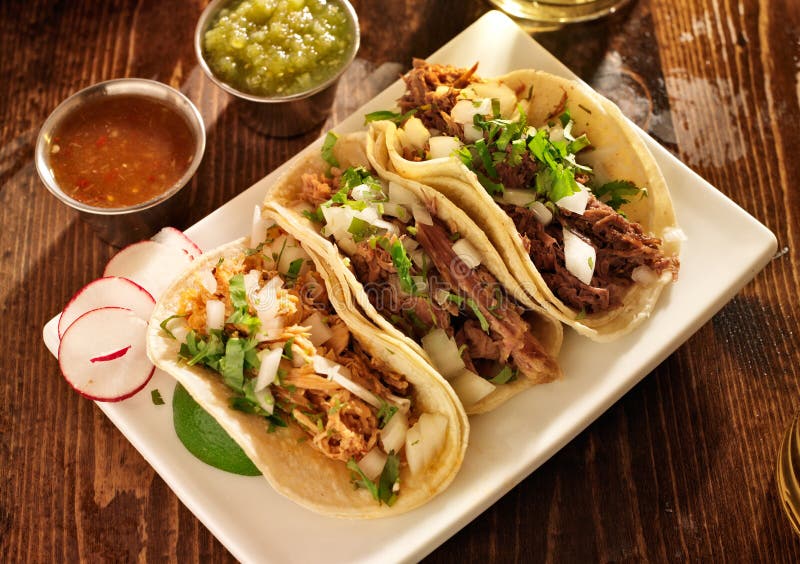 Authentic mexican taco meal stock photo Authentic mexican taco meal stock photo
