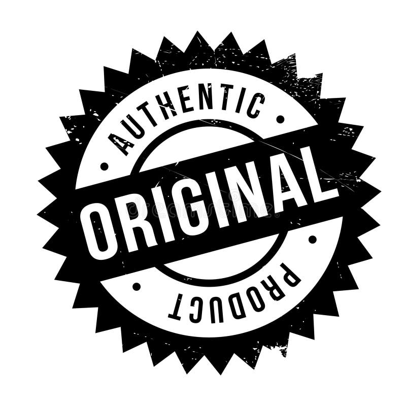 Authentic Original Product Stamp Stock Vector - Illustration of seal