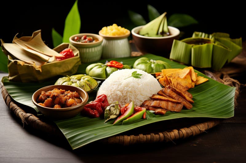 Authentic Thai Traditional Meal Food Stock Photo - Image of traditional
