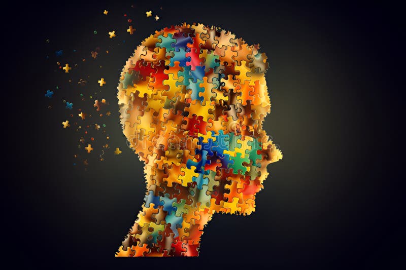 Autism Concept. Color Puzzle, Symbol of Awareness for Autism