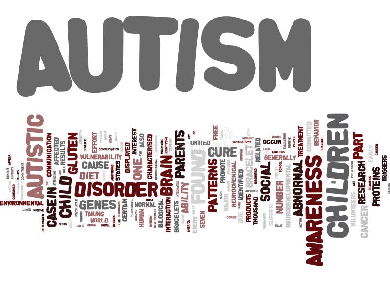 Autism The Mystery Word Cloud Concept