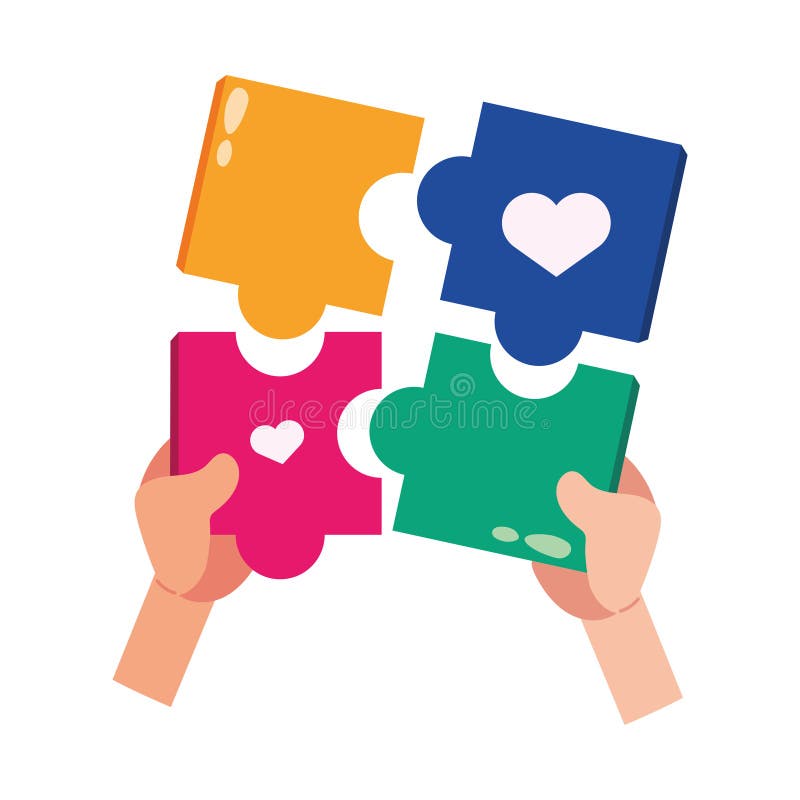 Autism puzzle piece stock illustration. Illustration of sign 300609547