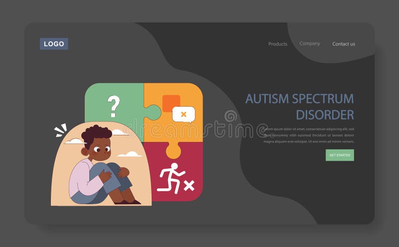 Autism Spectrum Disorder concept. vector illustration