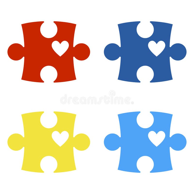 Colorful puzzle pieces isolated on white background. Colorful puzzle pieces isolated on white background