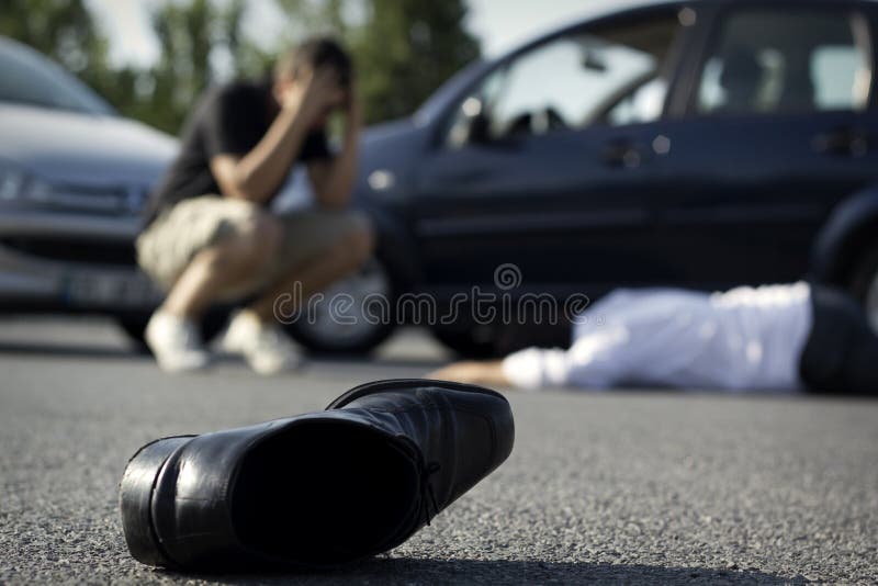 Fatal Car Accident Scene Dead Man. Fatal Car Accident Scene Dead Man