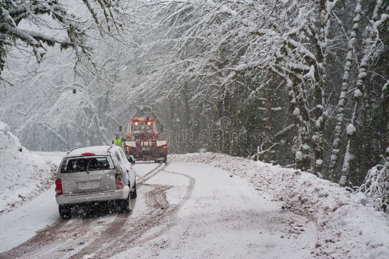 Auto accident in the snow stock image. Image of accidents 7590251