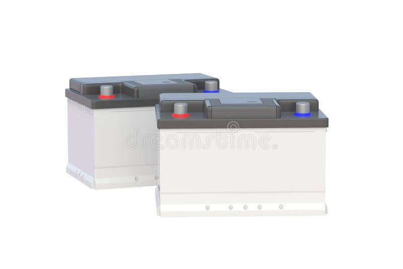 Auto Batteries Vintage Poster Design Stock Vector Illustration of