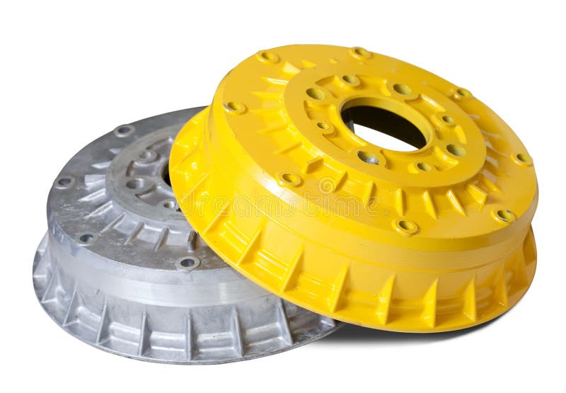 Auto Brake Wheels. Isolated on White Stock Image Image of lining