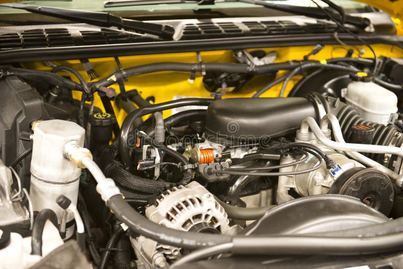 Auto Car Engine Closeup Detail royalty free stock photos