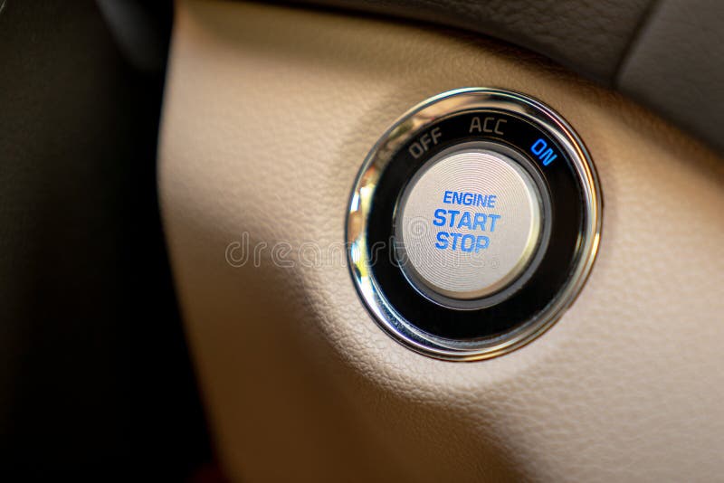 Auto car engine start stop button for keyless entry