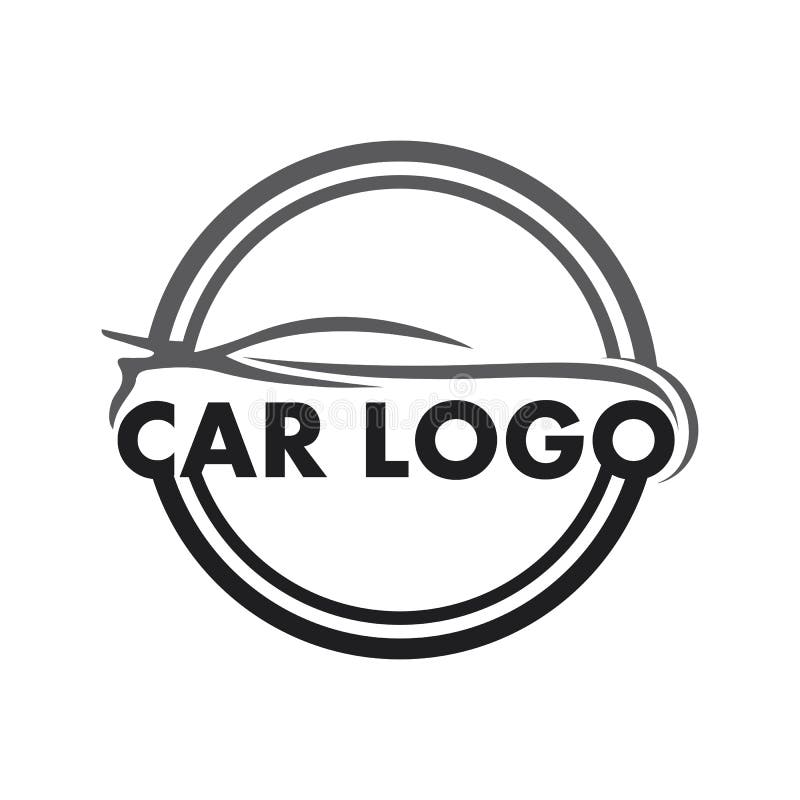 Auto Car Logo Design with Concept Sports Car Vehicle Icon Silhouette ...