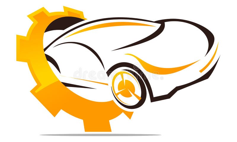 Auto Car Service Template stock vector. Illustration of automobile ...