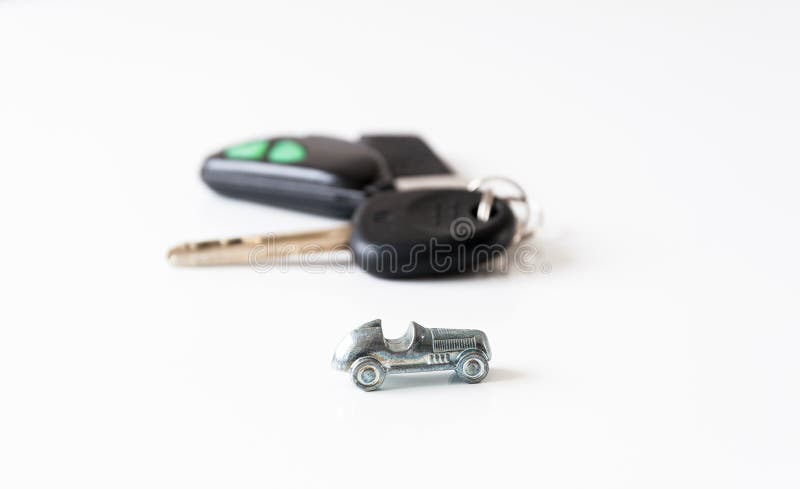 Auto en sleutels royalty-vrije stock afbeelding Auto en sleutels royalty-vrije stock afbeelding