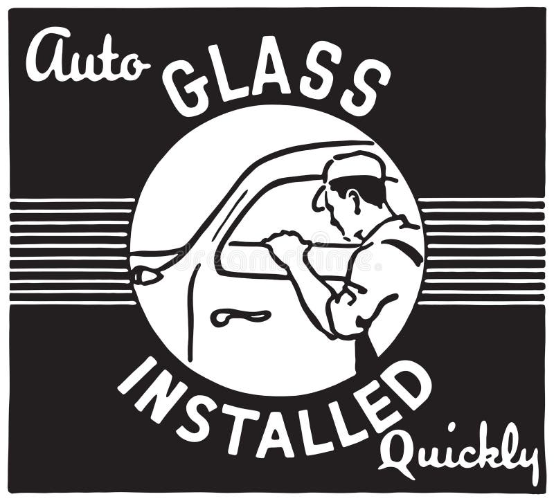 Auto Glass Company Logo. Vector And Illustration. Stock Vector