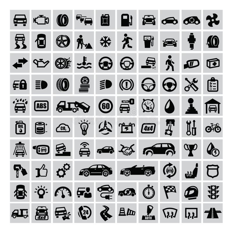 Car repair icons stock vector. Illustration of working 25986856