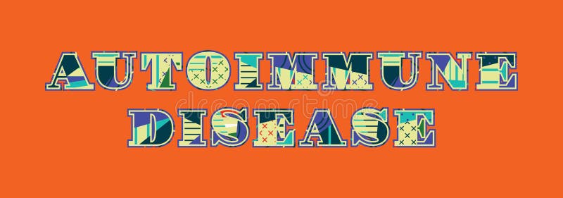 Auto-immuun Word Art Illustration van het Ziekteconcept vector illustratie Auto-immuun Word Art Illustration van het Ziekteconcept vector illustratie